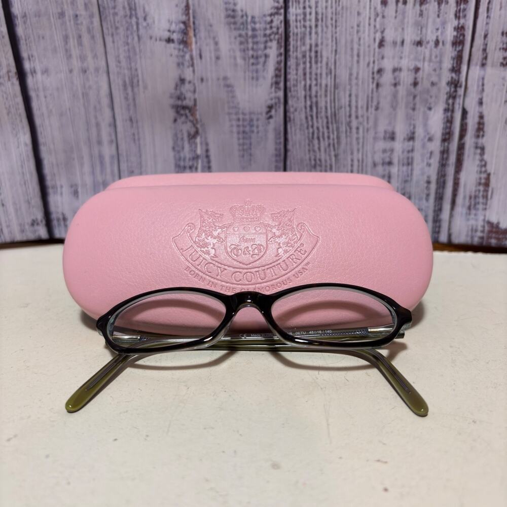 Juicy Couture Eyeglasses Frame Italy CAVIAR 0ETV 48-16-140 Brown/Blue Fade